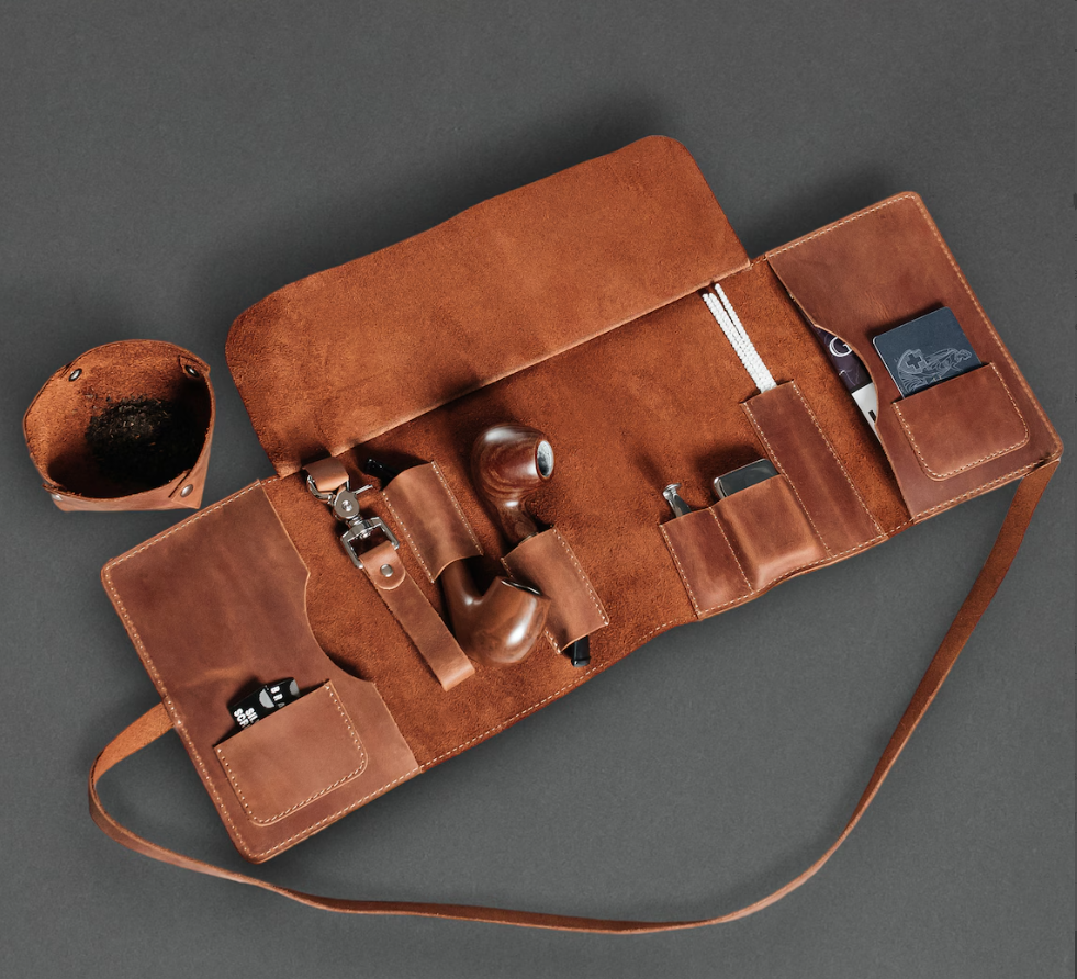 RIDL Leather Tobacco & Pipe Travel Organizer