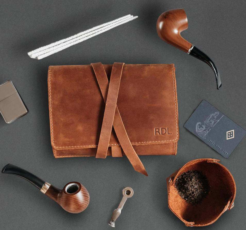 RIDL Leather Tobacco & Pipe Travel Organizer