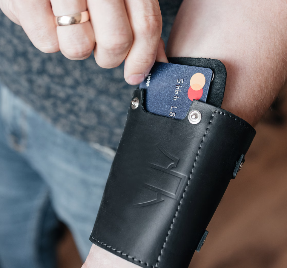 RIDL Custom Leather Biker Arm Wallet