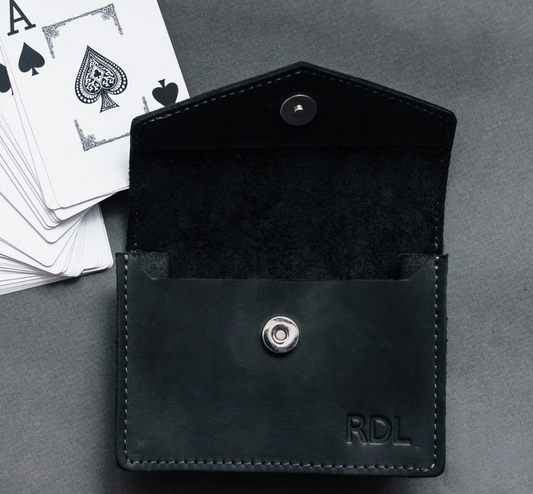 RIDL Engraved Leather Playing Card Case