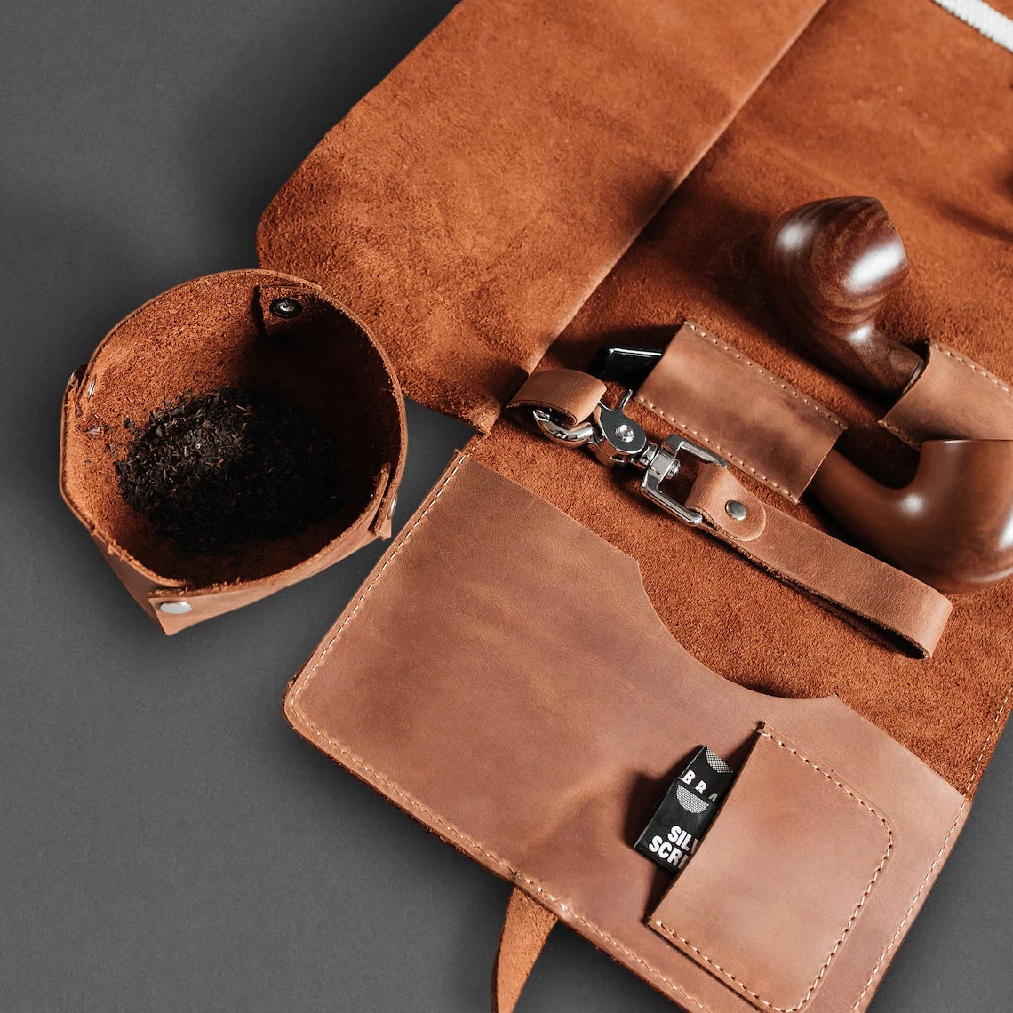 RIDL Leather Tobacco & Pipe Travel Organizer